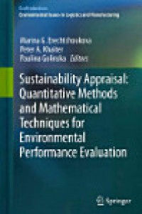 Sustainability Appraisal: Quantitative Methods and Mathematical Techniques for Environmental Performance Evaluation