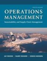 Operations Management: Sustainability and Supply Chain Management