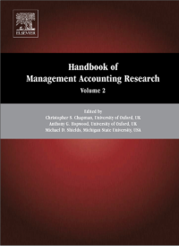 Handbook of Management Accounting Research Volume 2