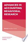 Sampul Advances in Accounting Behavioral Research. Volume 20