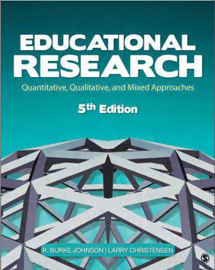 Sampul Educational Research: Quantitative, Qualitative, and Mixed Approaches. Fifth Edition