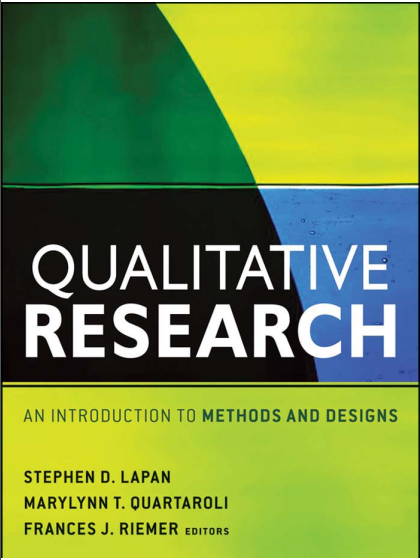 Sampul Qualitative Research: An Introduction to Methods and Designs