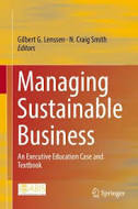 Sampul Managing Sustainable Business: An Executive Education Case and Textbook